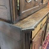 Buffet with 2 bodies in oak and chestnut, Breton work, late 18th century.