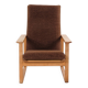 The Sled Chair - Model BM2254 - Oak - Brown cushions - Børge Mogensen - Fredericia Chair Factory