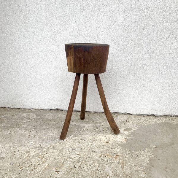 Tabouret en buche