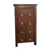 Wooden craft furniture, chest and drawer, vintage