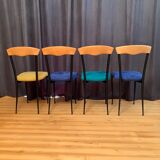 A set of four chairs, Alcantara, Italy, 1980s