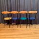 A set of four chairs, Alcantara, Italy, 1980s
