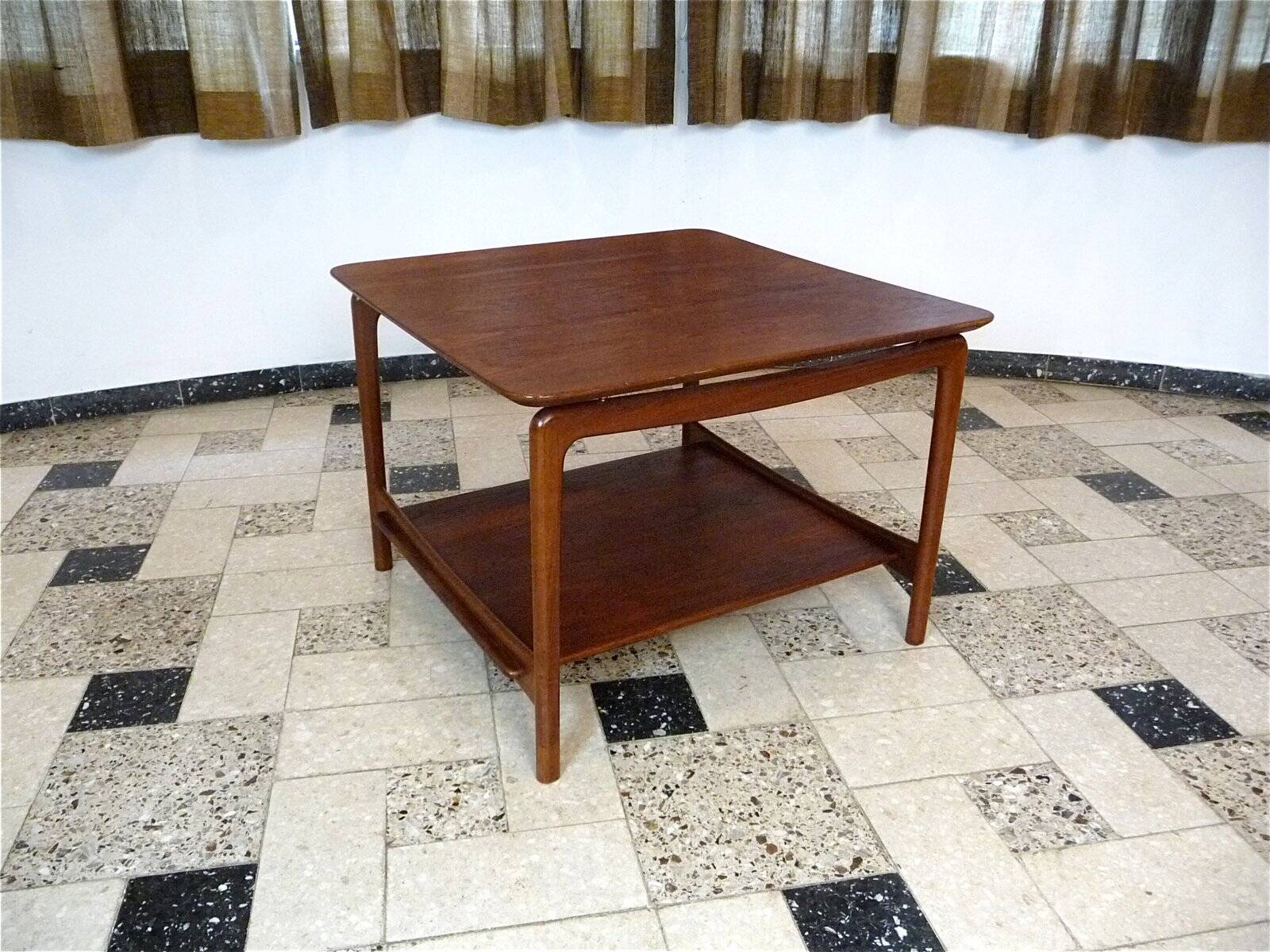 Danish teak coffee table by Hvidt & Mølgaard for France & Daverkosen, 1950s