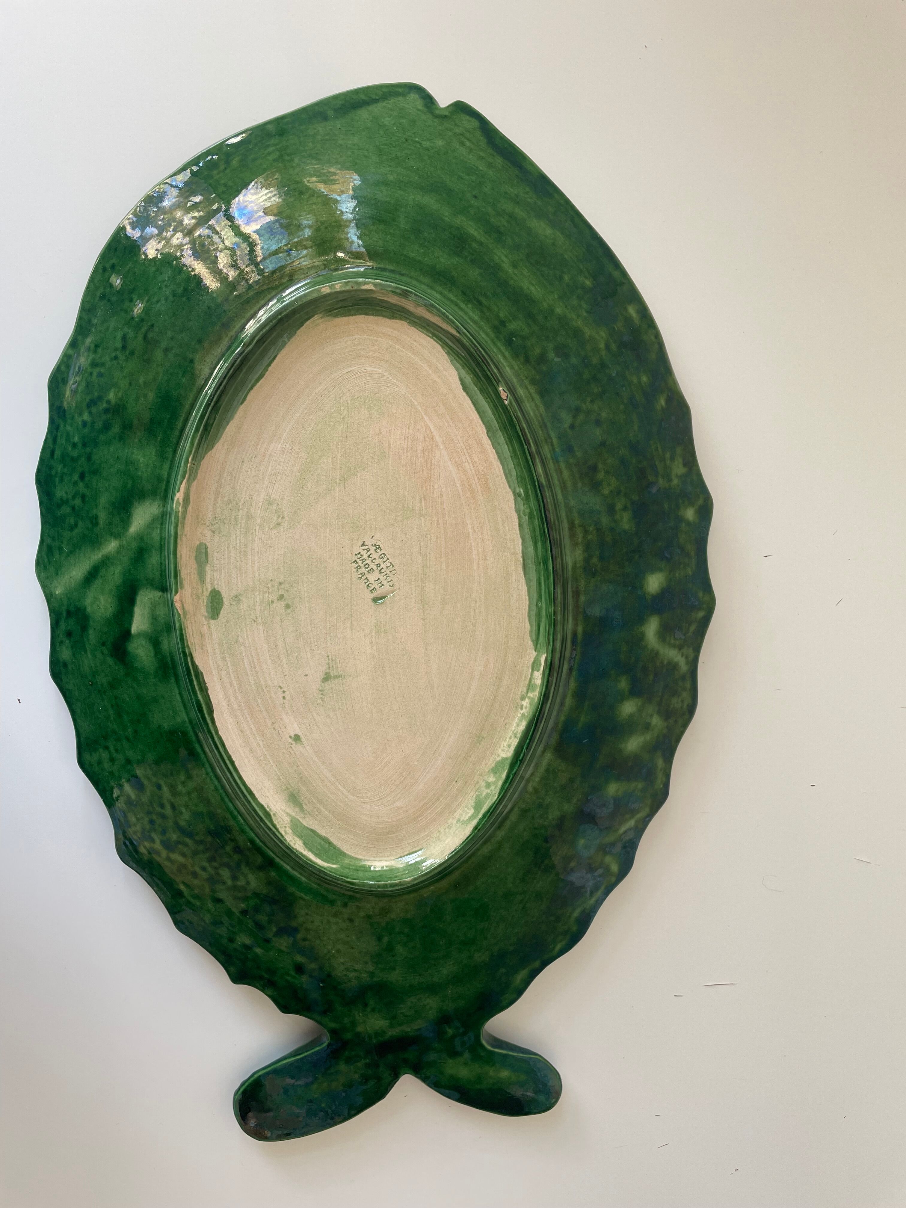 Ceramic fish dish Vallauris