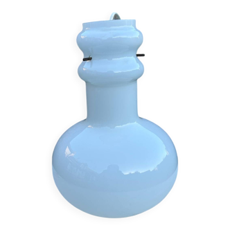 Vintage 1970s opaline glass pendant light