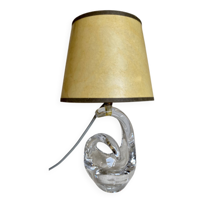 Lampe cristal schneider vintage 1960