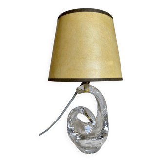 Lampe cristal schneider vintage 1960