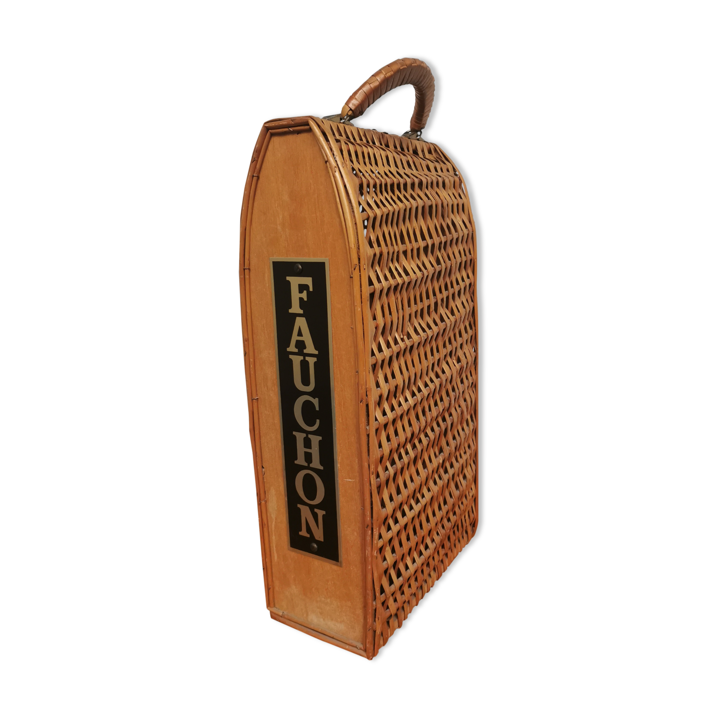 Wicker bottle basket 'Fauchon'