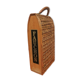 Wicker bottle basket 'Fauchon'