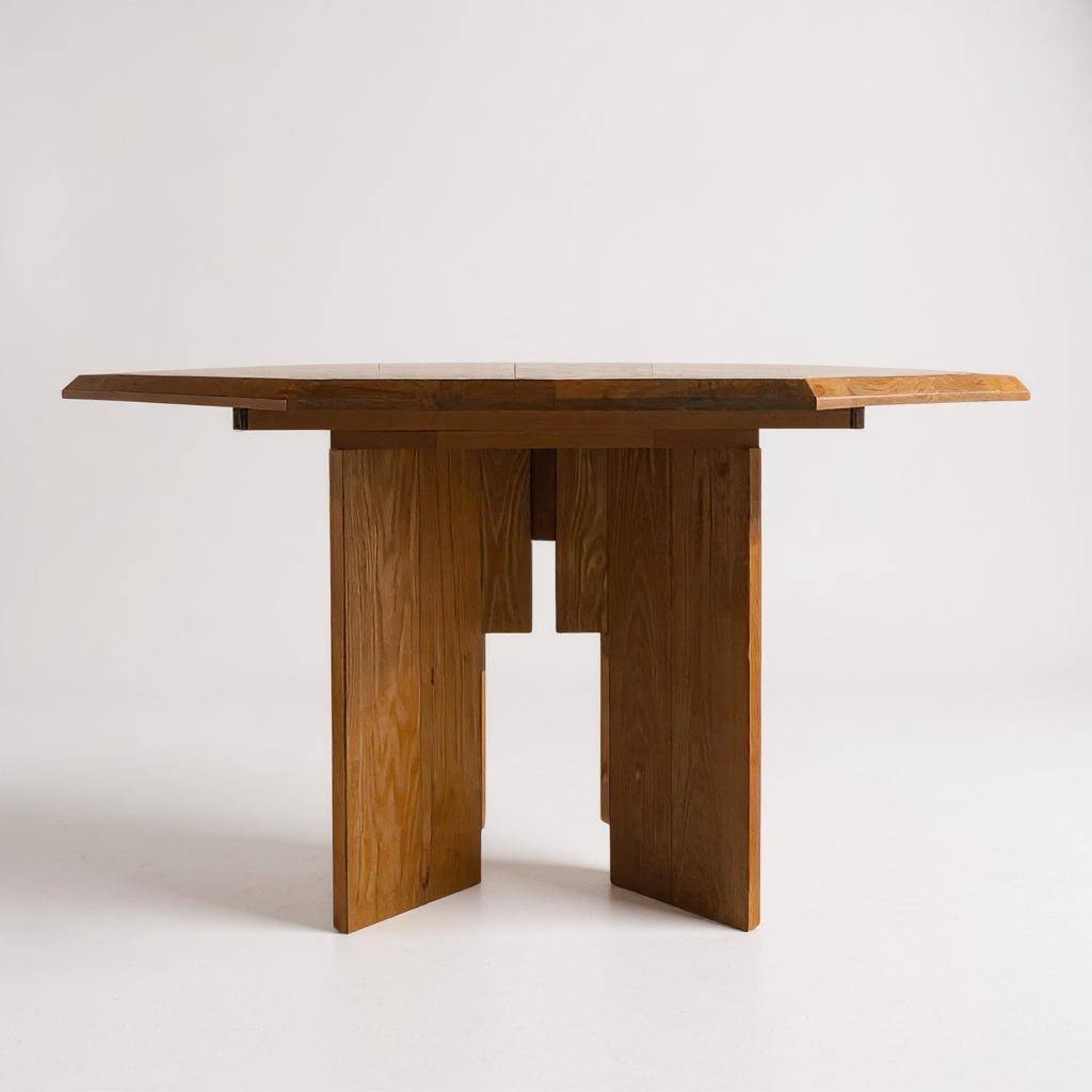 Vintage octagonal table Maison Regain