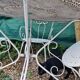 Garden furniture white wrought iron