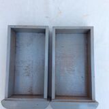 Duo vintage wooden drawers