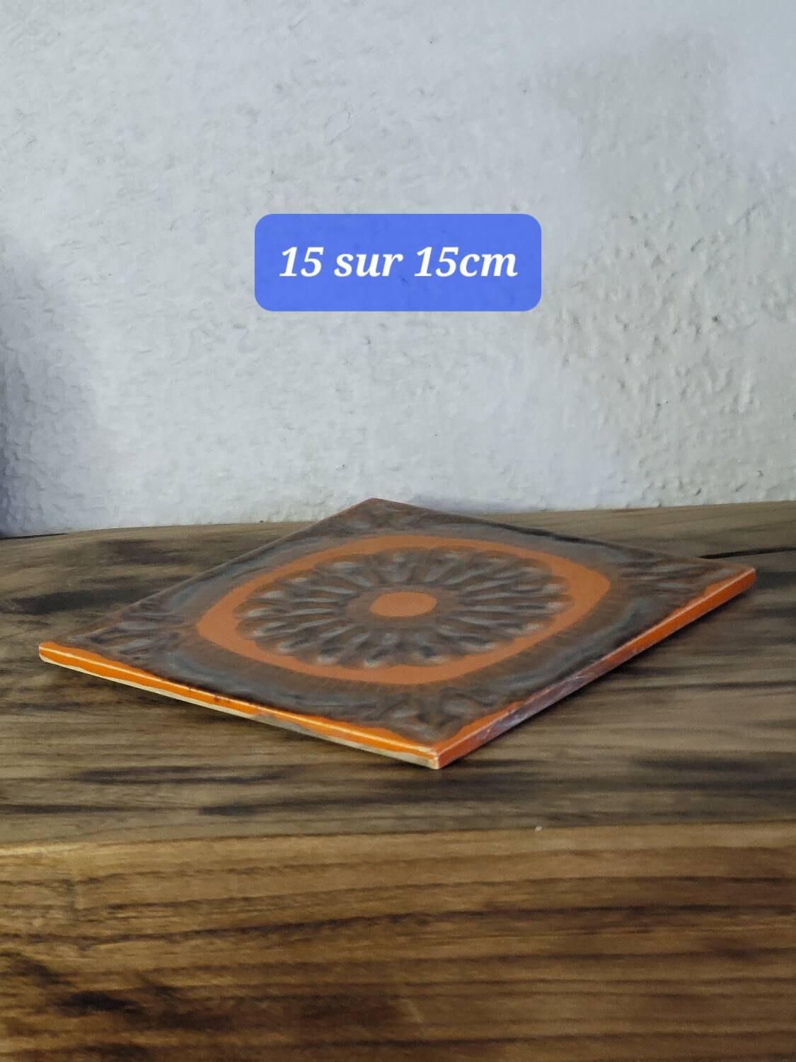 Earthenware tile from the 70s