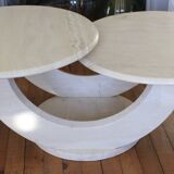 Travertine/marble coffee table