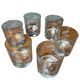 Set of six whiskey glasses