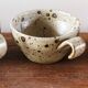 Set of 4 pyrite stoneware mugs