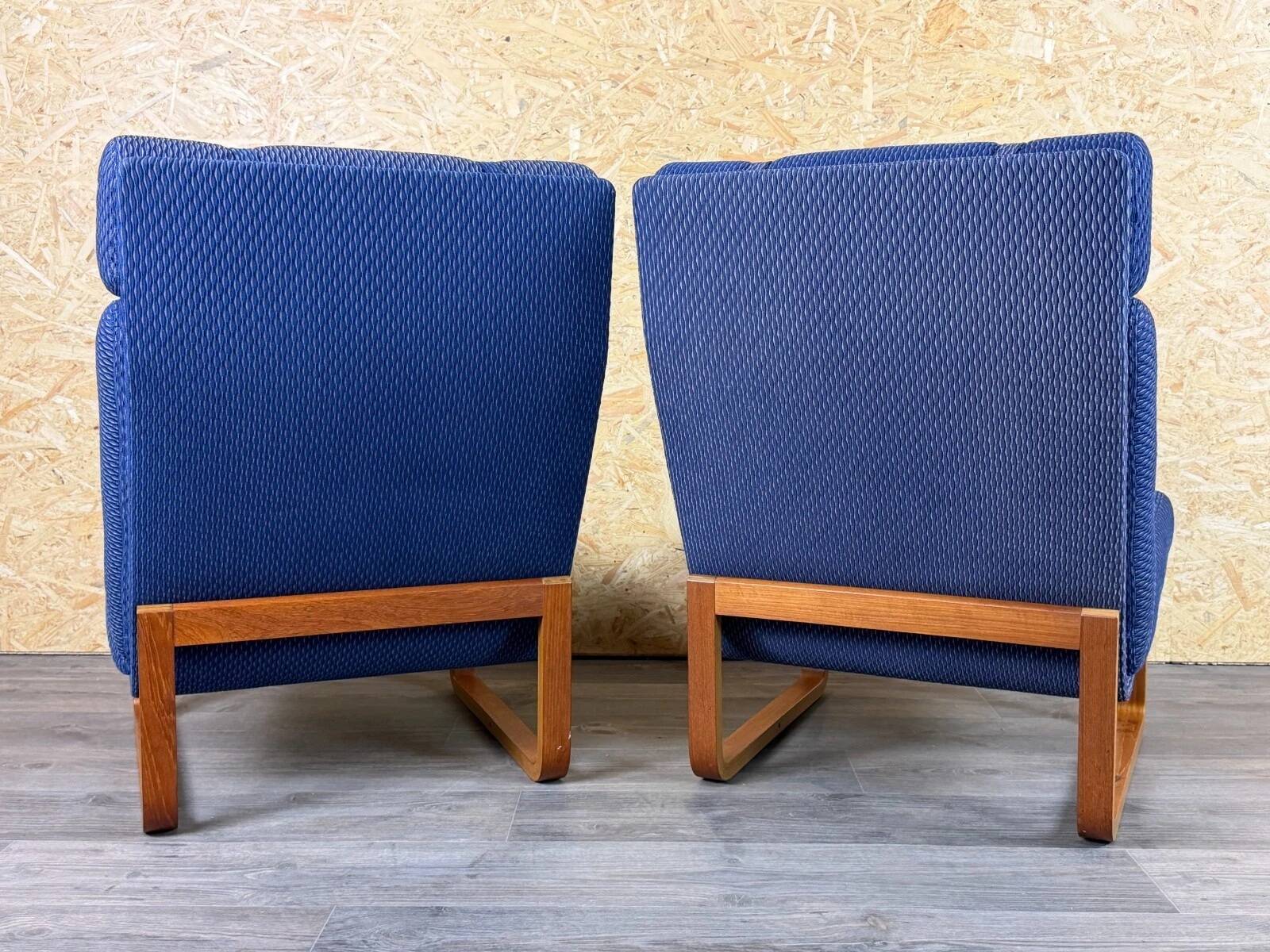2x 1960s 1970s Teak Easy Chairs by Magnus Oelsen A/S Durup Denmark