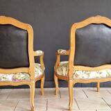 Paire fauteuils anciens