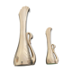 2 silver metal soliflores