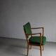 Green beechwood armchair | Nordiska Kompaniet | Sweden | 1940s