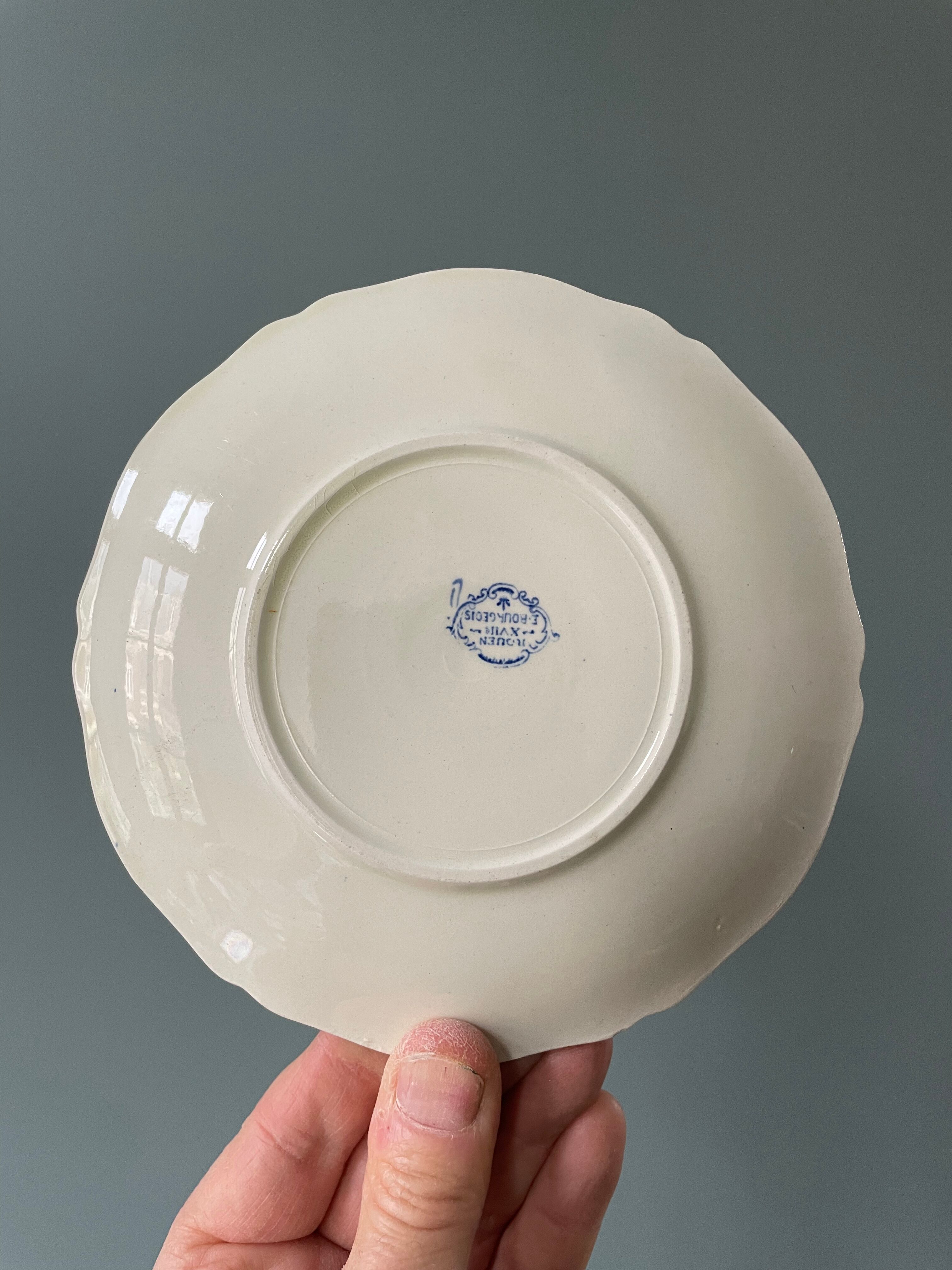 Coffee service Émile Bourgeois Grand Dépôt, décor Rouen XIXth