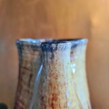 Modernist pitcher in glazed ceramic with pinched beak from Accolay