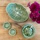 Set of 3 vintage pieces of serving cabbage, salt-pepper, mustard and ravier