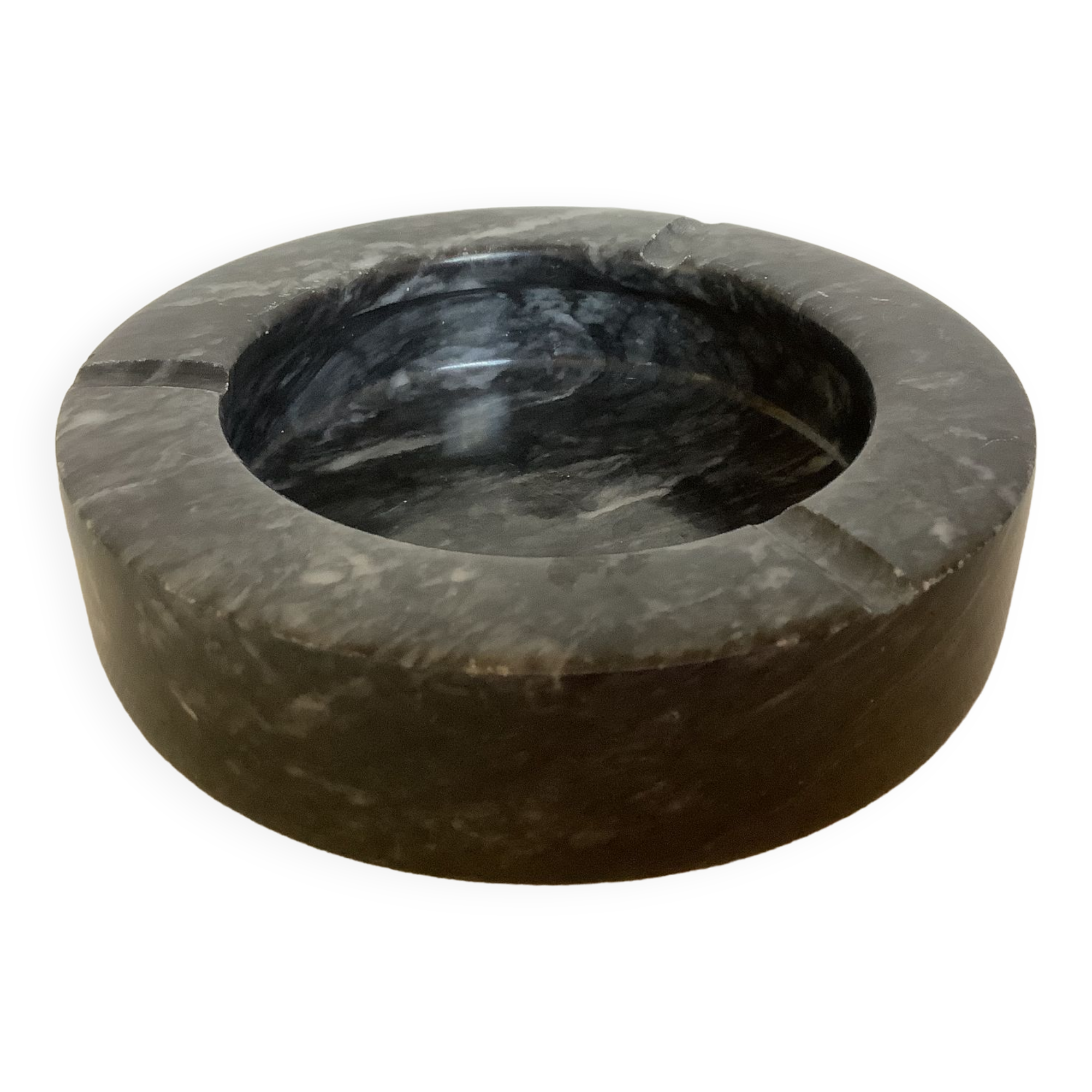 Ashtray empty pocket marble gray black