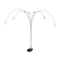 Impressive Italian 7 Arms Arc Lamp from 1970s