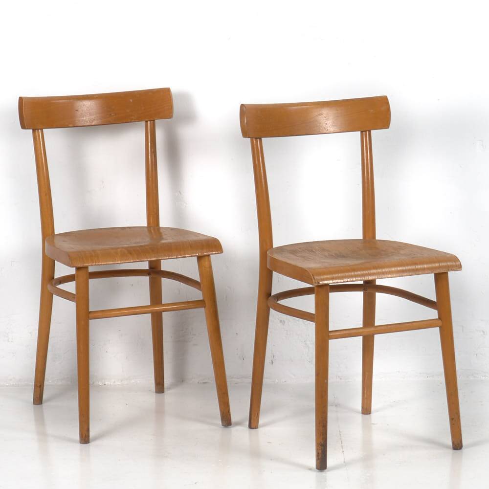 4 chaises de salle à manger, c.1950