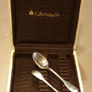 Box of 12 coffee spoons by the brand CHRISTOFLE, model CLUNY.