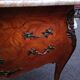 Commode en marqueterie et plateau marbre