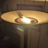 Louis XV floor lamp with bronze reflector by Lucien Gau