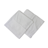 Pair of white cotton pillowcases