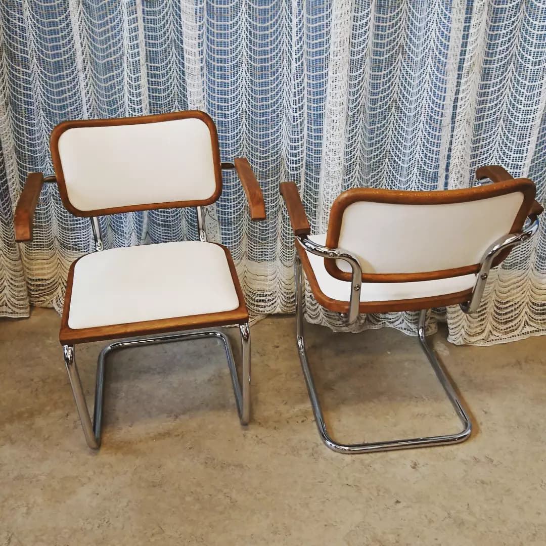 Cesca B64 armchairs by Marcel Breuer