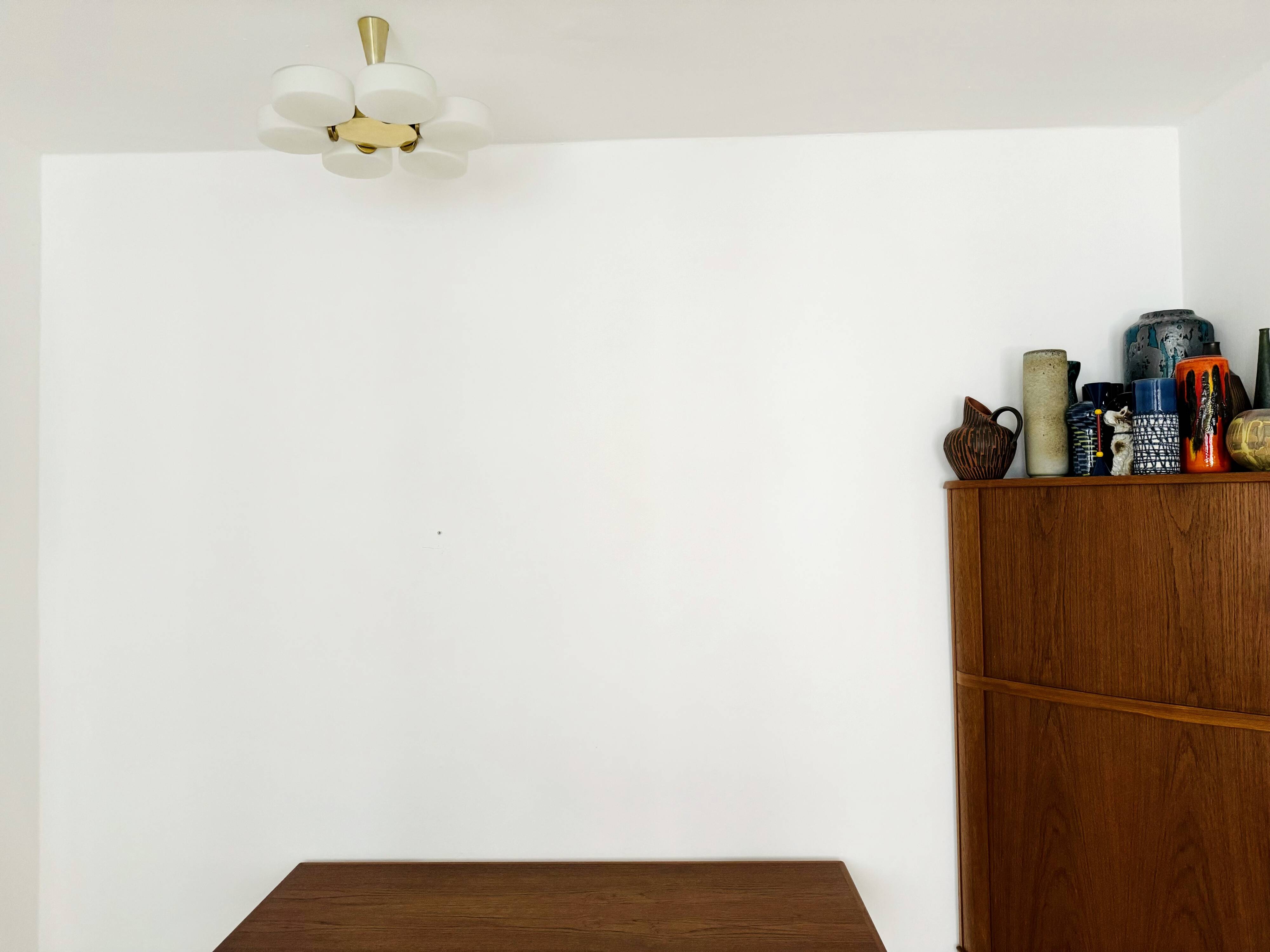 Opaline Sputnik Chandelier by Kaiser Leuchten