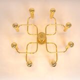 Magnificent mid-century chandelier in the Sciolari style, 1970s.