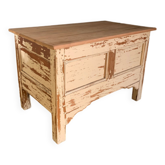 Late 19th century oak chest.