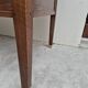 Louis XVI style minister's desk in solid walnut, 4 drawers, old manufacture