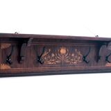 Inlay coat rack, western europe, early 20th century.