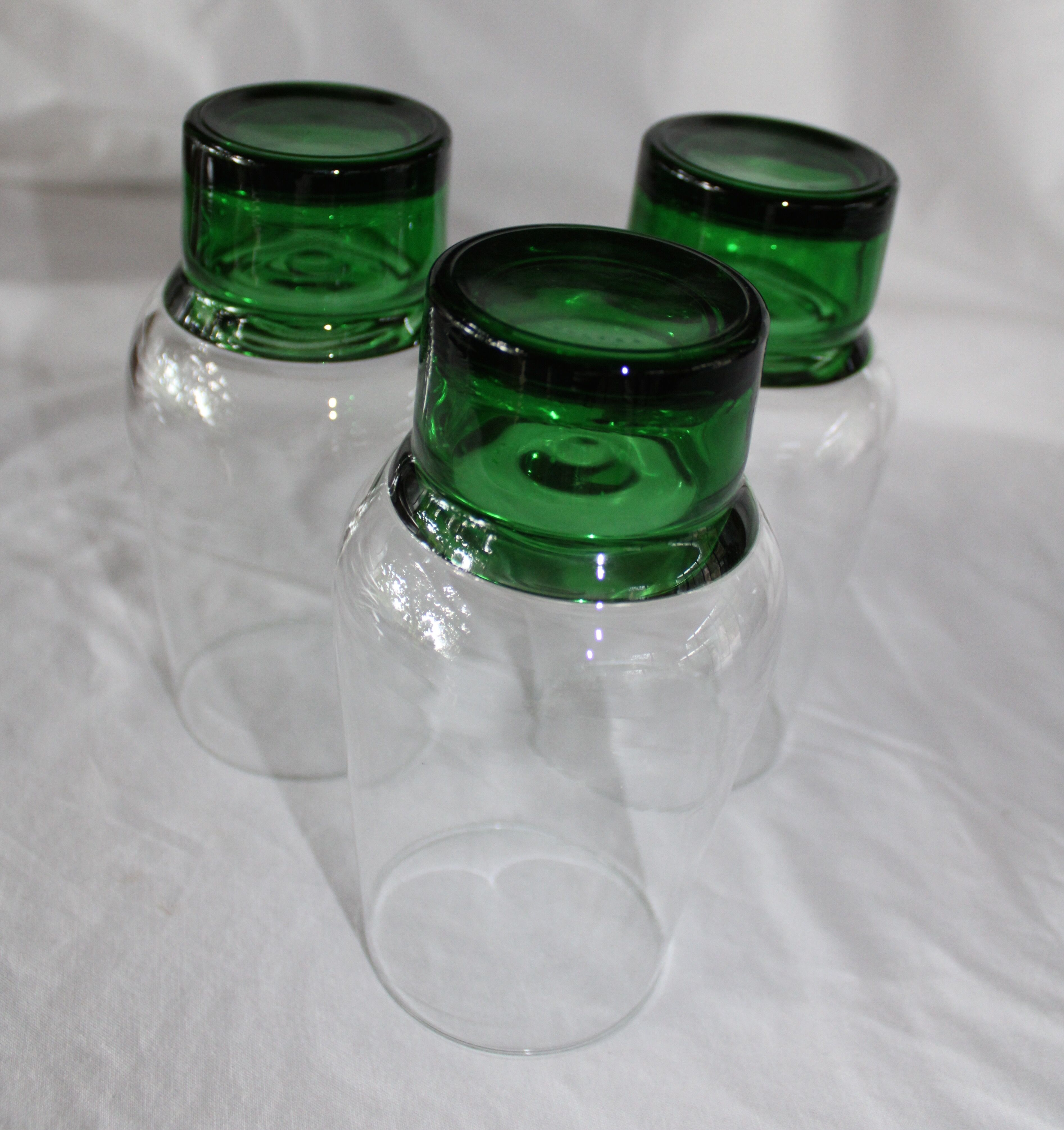 Lot of 3 vintage luminarc water glasses