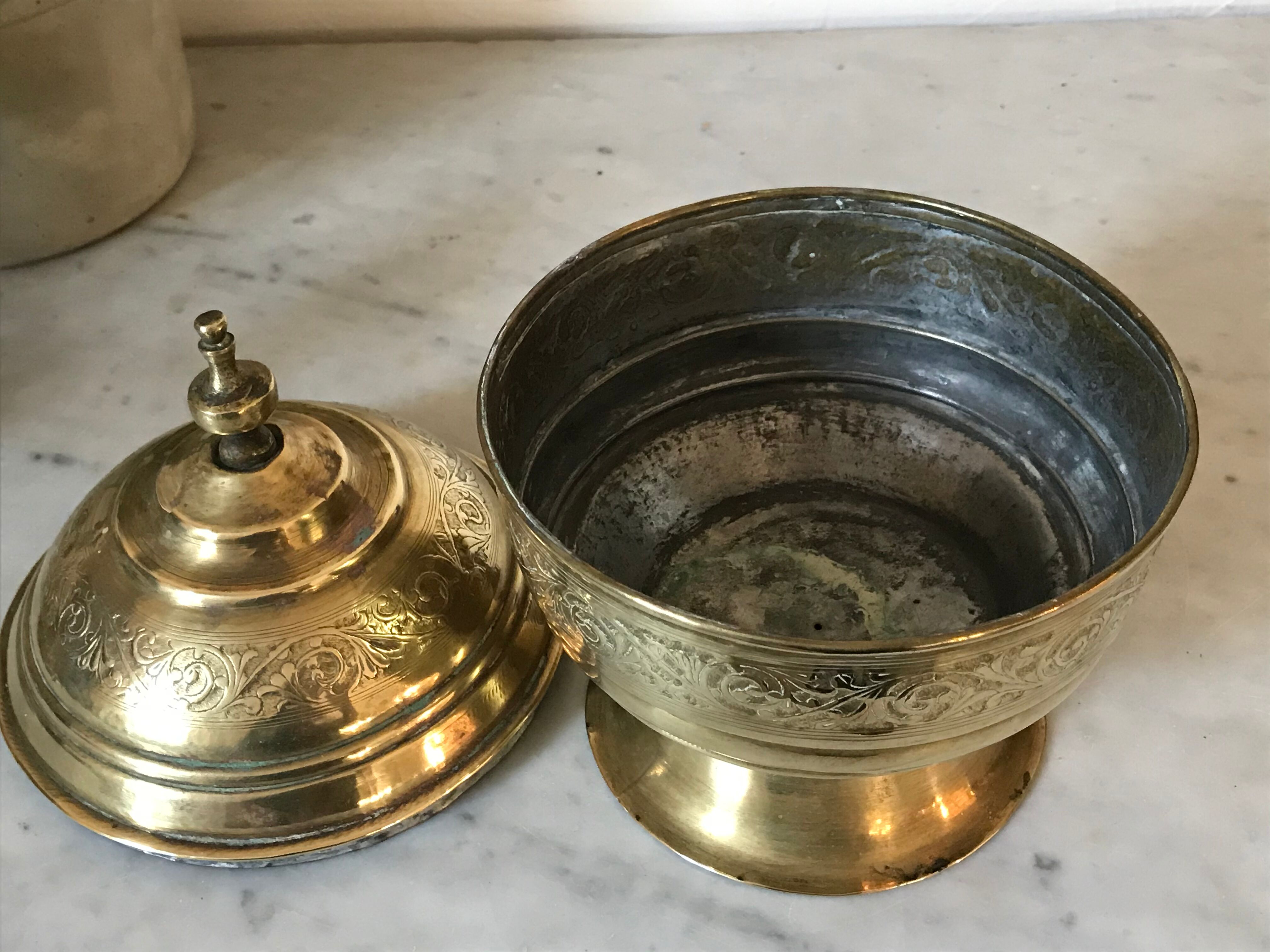 Vintage brass box