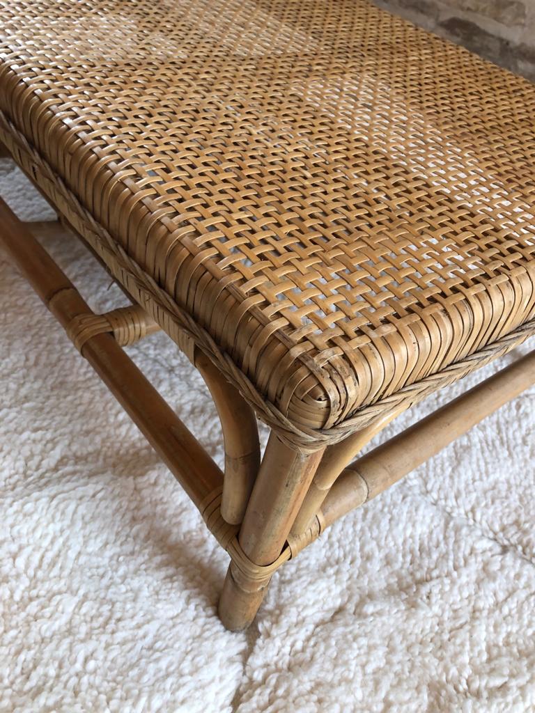 Rattan coffee table