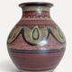 1970s Spanish Hand-Painted Studio Pottery Vase with Mediterranean Motifs