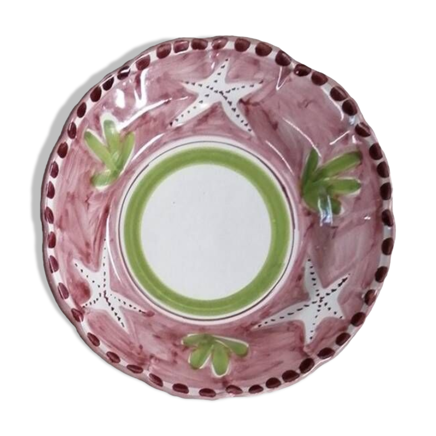 Pink Starfish Pasta Plate