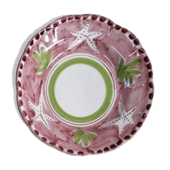 Pink Starfish Pasta Plate