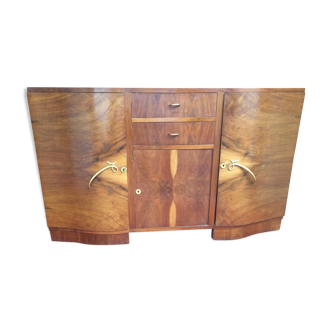 Art deco walnut sideboard