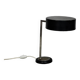 Vintage black metal desk lamp, minimalist modern German mid-century from the 1960s.