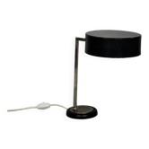 Lampe de bureau vintage en métal noir minimaliste moderne allemande du milieu du siècle, années 1960
