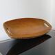 Vintage wooden plate by Aldo Tura for Macabo Italy